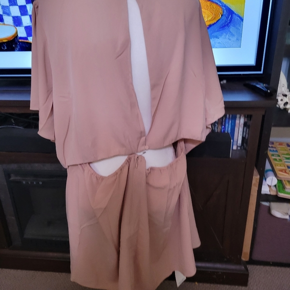 Abercrombie & Fitch Cutout Mini Dress Light Pink Size XXXL NWT - Picture 6 of 11